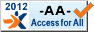 Zertifizierte Barrierefreie Website Konformitätsstufe AA (externer Link zu Konformitätserklärung)